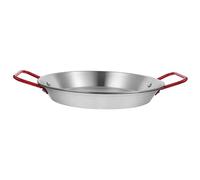 iplusmile Stainless Steel Frying Pan with Flat Bottom for Easy Flipping Nonstick Surface for Quick Heat Conduction Kitchen Supply for Home and Restaurant Cooking Italian Noodles Fried