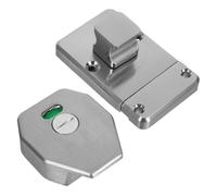 iplusmile Stainless Steel Toilet Door Lock with Occupancy Indicator Privacy Latch for Public Restroom Partitions Secure Bolt Lock with Easy Installation and Clear Vacant Engaged Sign