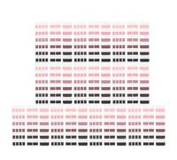 iplusmile Sticky Index Tabs Set 3 Sizes Gradient Black-Pink Document Markers with Writable Double-Sided Pages for Notebooks, Binders, Files - 60 Large + 120 Medium + 240 Small Tabs