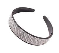 iplusmile Stylish Delicate Crystal Design Wide Rim Hair Headband with Rhinestone and Resin Material, Anti-slip Feature for Banquet and Engagement Use by Women
