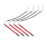 iplusmile Stylus Pen with Spring Rope Red for Resistive Touchscreen Devices 4pcs and Nonslip Grip and Portable Design, for Note-taking and Drawing the Go