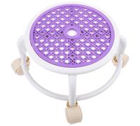 iplusmile Swivel Rolling Stool with Wheels Plastic Small Foot Rest Stool for Pedicure and Nail Salon Use, Multifunctional Compact Design for Home and Professional Spa