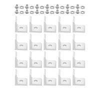 iplusmile T Slot Profile Connector Heavy Duty Aluminum 20pcs L-Shape 2 Hole Corner Bracket for with Easy Installation Mechanical Projects Exhibition Stands