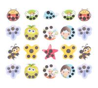 iplusmile Temperature Measuring Sticker 20Pcs - Safe and Convenient for Infants and Kids Ideal for Family Use