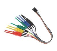 iplusmile Test Lead Set Micro Grabber with 20cm Plastic Hook Wires for Precision Circuit Testing and Signal Tracing, Suitable for Logic Analyzer and Breadboard Electronics Debugging