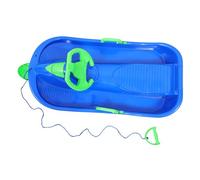 iplusmile Thickened Ski Board with Steering Wheel and Brakes Outdoor Sled for Adults and Suitable for Grass Winter and Beach Slide