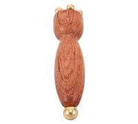 iplusmile Tool Round Wooden Beads Massage for Brass Eye with Facial Pressure Point Relief, Mini Lotus Pod Shape Edges, Portable Depuffing Massager for Daily Eye Care During Work Breaks