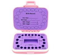iplusmile Tooth Holder Keepsake Box for Pink Milk Teeth Storage Case Hair Keepsake Memory