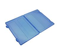 iplusmile Transparent Certificate Organizer Box Plastic Card Holder with Clear Design for Wedding Certificates Photo Storage and Travel Document Protection PP Plastic Storage Case Blue