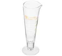 iplusmile Transparent Glass Beaker Glass Measuring Cup 50ml with Spout Round Base Molded-in Graduation Lines for Chemistry Experiments