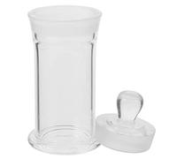 iplusmile Transparent Glass Specimen Jar Sample Bottle Sample Vial Jar Specimen Bottle Glass Storage Bottle 10X5.3CM