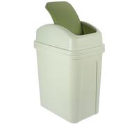 iplusmile Trash Can Light Green Large Capacity with Swing Lid Household Waste Bin with Sturdy Pp Material for Narrow Kitchen between Furniture