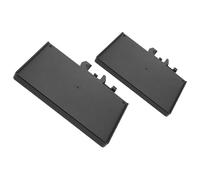 iplusmile Tray Thickened Steel and Stainless Clamp-on Design Rack 2pcs Microphone Support with Wear-resistant over Rod with Clamps Table for Live Broadcast and Recording