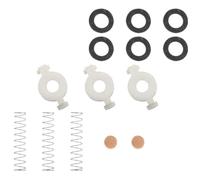 iplusmile Trumpet Button Repair Parts Set Black White Felt Springs and Cork Pads, Small Cornet Valve Replacement Accessories for Musical Instrument Maintenance