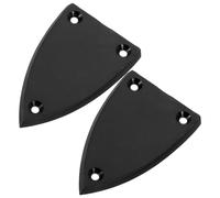 iplusmile Truss Rod Cover Plate Replacement Abs, 2pcs Electric Guitar Black and Sturdy Guitar Part Accessory Repairing Protecting the Truss Rod Cavity