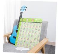 iplusmile Ukulele Chord Sticker Wall Chart for Beginners Acoustic Guitar Reference Poster with Icons and Fonts Practical Ukulele Practice Guide for Learning Chords and Scales