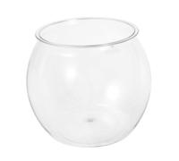 iplusmile Unbreakable Round Fish Bowl Hydroponic Vase for Desktop Use Compact Aquarium Decor for Betta Fish and Shrimp Tank Space-efficient Reinforced Structure for Aquatic Plants