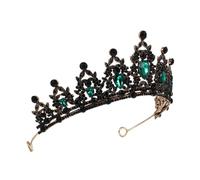 iplusmile Unique Green Bride Crown Wedding Headdress Chic Photography Accessory Fashion Headwear for Women Special Party Prom