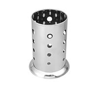 iplusmile Utensil Organizer Lightweight Stainless Steel with Circle Holes and Machine Washable Flatware Holder with Sl esign for Kitchen Countertop Storage