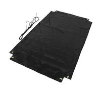 iplusmile Utility Trailer Cover, Oxford Cloth Truck Bed Tarp, Foldable Black Cover for Vehicles and Belongings, Quick Installation for Logistics Use