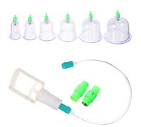 iplusmile Vacuum Suction Cupping Cups Set with Foam Packaging, Reliable Body Massage Tool for Home Cupping Therapy and Healthy Back Massage