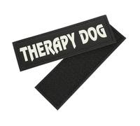 iplusmile Vest Removable Patch with Reflective Leather Patches Wear-resistant Dog Feature Tag Stylish Black Decorative Service for Pet Harness