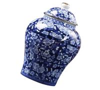 iplusmile Vintage Blue and White Porcelain Tea Canister Ceramic Storage Jar with Airtight Lid for Tea Spices Sugar and Dry Food Kitchen Organizer