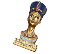 iplusmile Vintage Egyptian Resin Sculpture Bust Statue Ancient Figurine Desktop Ornament for Home and Meeting Decor Detailed Resin Craft with Sturdy Design Unique Ancient Figurines for Desk
