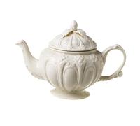 iplusmile Vintage Embossed Ceramic Coffee Pot Retro Style Milk Cup Multi Use Beverage Server Easy Clean Elegant Design for Home and Cafe Use