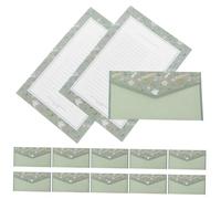 iplusmile Vintage Floral Writing Set with Lined Paper and Mint Envelopes Chinese Style Stationery Kit for Invitations Notes and Thank You Cards Ample Writing Space with Elegant Classic