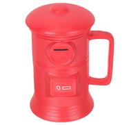 iplusmile Vintage Red Mailbox Ceramic Coffee Mug 500Ml - Creative Multi-Function Espresso and Milk Cup for Daily Breakfast and Household Use