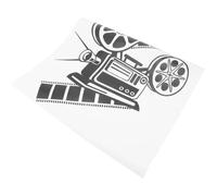 iplusmile Wall and PVC for Removable Cinema Sticker Home Black Theater Decor, Unique Vintage Pattern, No Glue Adhesive Film Living Room Movie