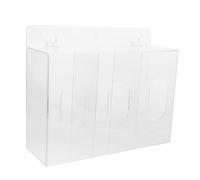 iplusmile Wall-mounted Acrylic Dispenser Box with 3 Compartments Storage Organizer for Laboratory and Industrial Use Mask and Holder for Cleanroom and Environments
