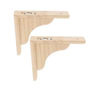 iplusmile Wall-Mounted Triangular Shelf Support Brackets for Wood Floating Shelves 18X18 CM Heavy-Duty Brackets for Kitchen Living Room Storage