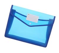 iplusmile Waterproof A4 Document Bag Folder with Snap Closure, Blue File Organizer Pouch 2pcs for Office and Business File Storage