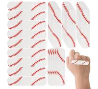 iplusmile Waterproof Baseball Pattern Bandages for Sweaty Outdoor Training and Personal Daily Use 60pcs with Flexible Snug Fit, Non-Woven Fabric Material for Fingertips