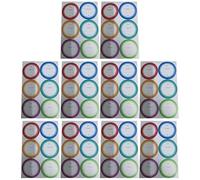 iplusmile Waterproof Date Labels Easy to Write Handwriting Label Stickers 60pcs Made of Sturdy Pp Synthetic Paper for Bottles and Loose Powder
