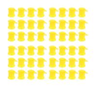 iplusmile Wheel Nut Indicator 50Pcs 33Mm Yellow Plastic Nut Covers for Semi Truck Wheel Maintenance and Accident Prevention