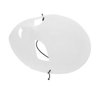 iplusmile White DIY Fox Mask Unpainted Full Face Blank for Hand Painting Matte White PVC Material with Eye for Halloween Costume Parties Art Class and Craft Projects