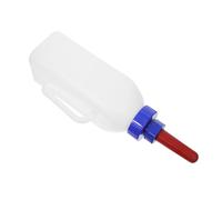 iplusmile White Livestock Feeding Bottle with Ergonomic Handle for Goats Sheep and Lambs Silicone Puppy Feeding Nipple Wide Opening for Easy Cleaning Feeder Container