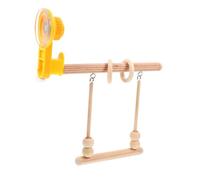 iplusmile Window Bird Perch with Suction Cup Durable Parakeet Stand for Training Play Exercise for Cages Desks Windowsills Interactive for Parrots