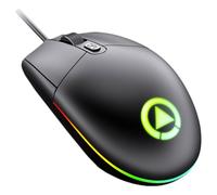 iplusmile Wired Gaming Mouse LED Breathing Light 3 Gears Dpi Adjustable with Ergonomic Streamlined Design, Abs Material, High-speed Positioning, Strong Resilience for Laptop and PC