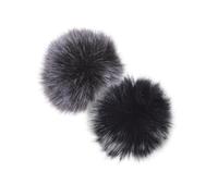 iplusmile Wireless for 4pcs Clip-on Lavalier Microphone Mini Furry Windscreens with Plush Fabric Material Wind Noise Reduction and Durability, for Speeches and Interviews