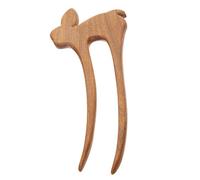 iplusmile Wood Carved Rabbit Hair Stick Lightweight Wooden Hairpin Elegant Retro Hair Chopsticks Daily Wedding Party Accessories