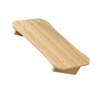 iplusmile Wood Footrest Stool for Office Desk and Piano, Small Classic Natural Wood Footstool with Slanted Surface, Household Foot Support for Study and Living