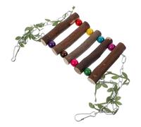 iplusmile Wooden Cage Parrot with Bite-resisting Material and Simple Fresh Style, Household Bird Swing that Can Catch Small Parrot's Attention and Create a Warm Joyful Atmosphere