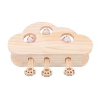iplusmile Wooden Cat Whack Interactive Pet Play Box for Cats | Kitten Teasing, Helps Build Bond and Ease Stress, Natural Prey Instinct Support, Safe Wood Build