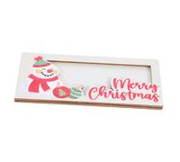 iplusmile Wooden Christmas Money Card Holder Lightweight Snowman Design Festive Wallet for Women Holiday Party Table Decoration and Gift Organizer