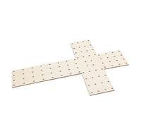 iplusmile Wooden Cross Wreath Frame, Beige Wood Wreath Making Accessory, DIY Easy to Assemble, for Front Door and Special Occasions, Christmas Thanksgiving Decor