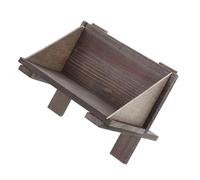 iplusmile Wooden Manger for Jesus Birth Scene Religious Handcraft with Elegant Aesthetics for Christmas Village Nativity Decorations Ornament